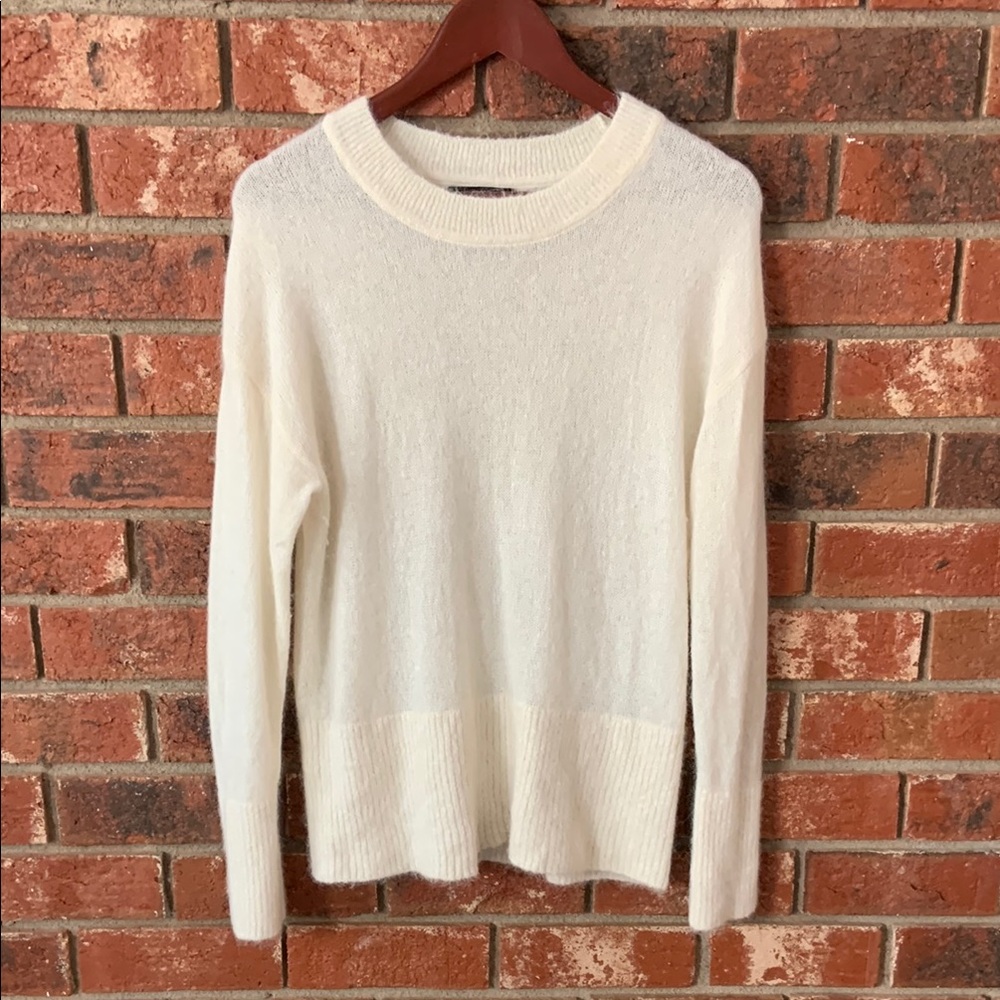 Banana Republic Cream Italian Alpaca Wool Long Sleeve Women's Sweater